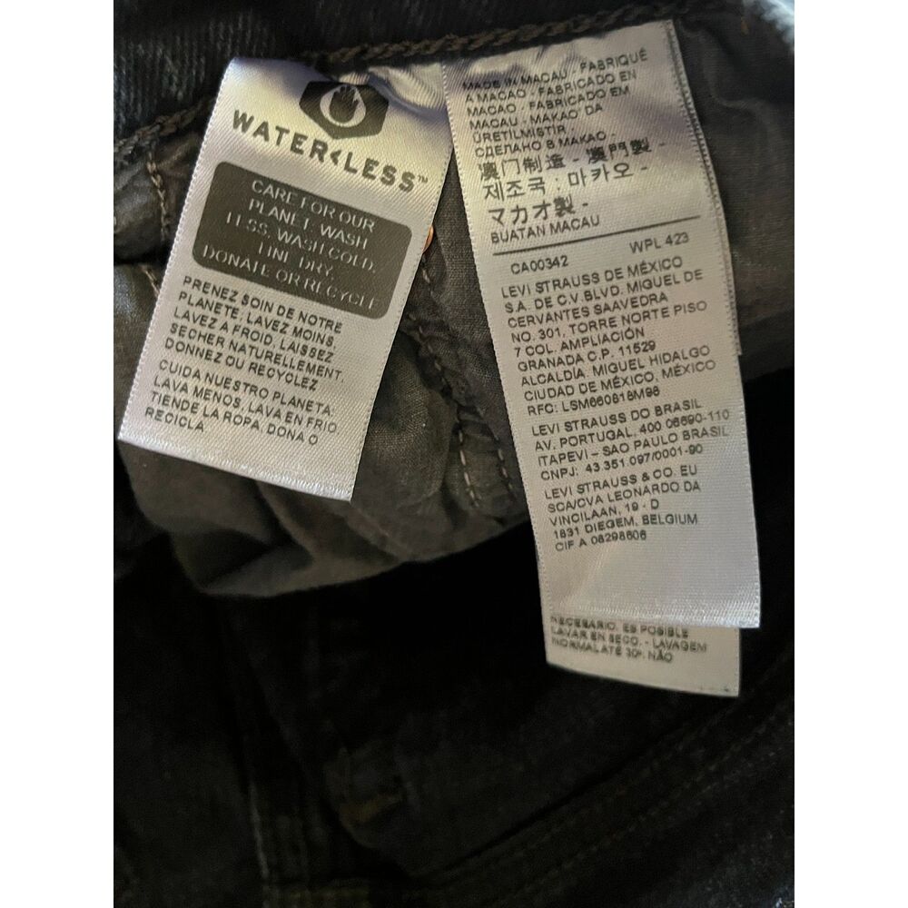 Levi's Black Wedgie Denim Pants Jeans Women's Size 28 - Picture 6 of 11